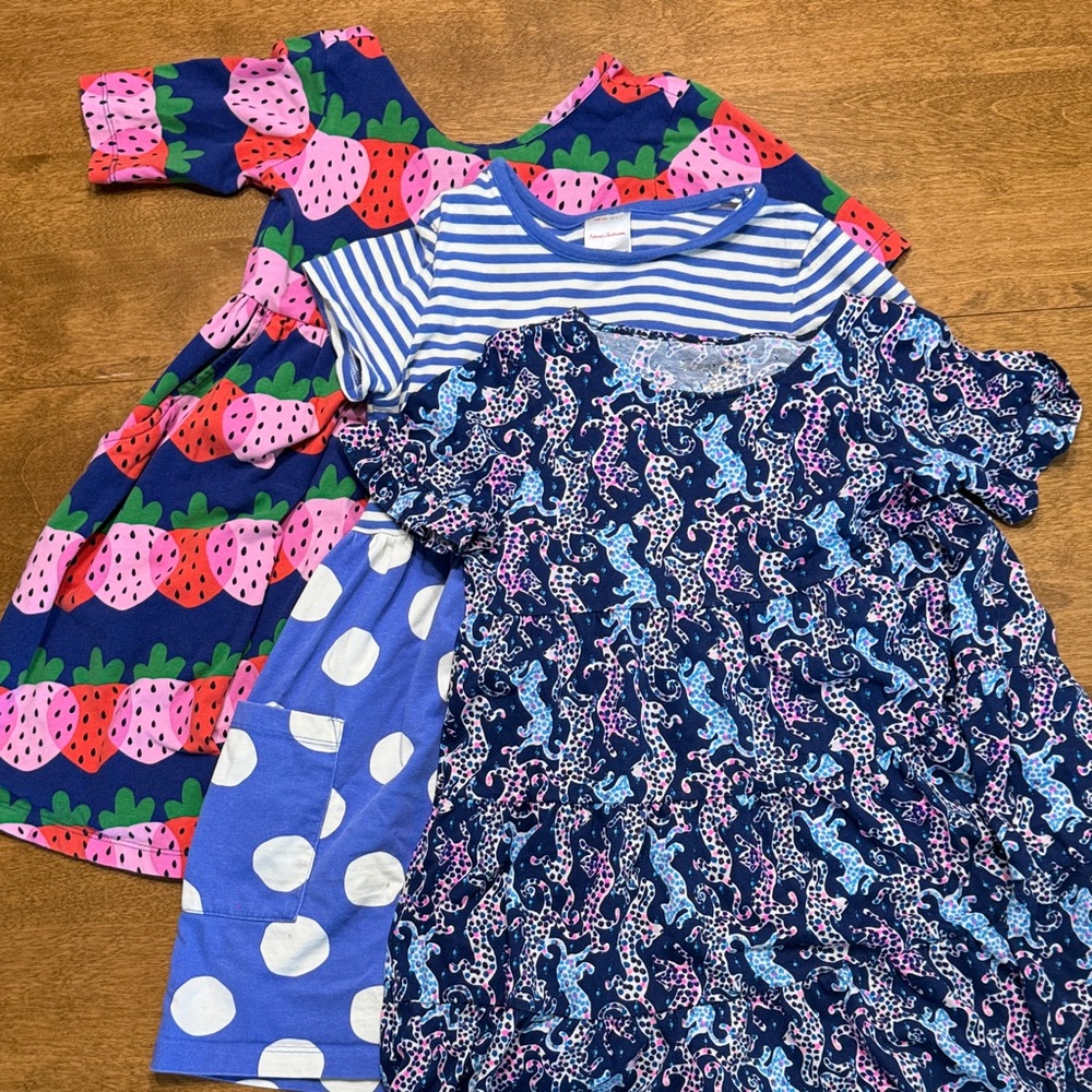 Colorful Kids' Dresses Trio